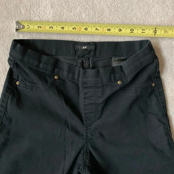 H&M Black skinny Stretch jeans size 4 LIKE NEW - Picture 8 of 10